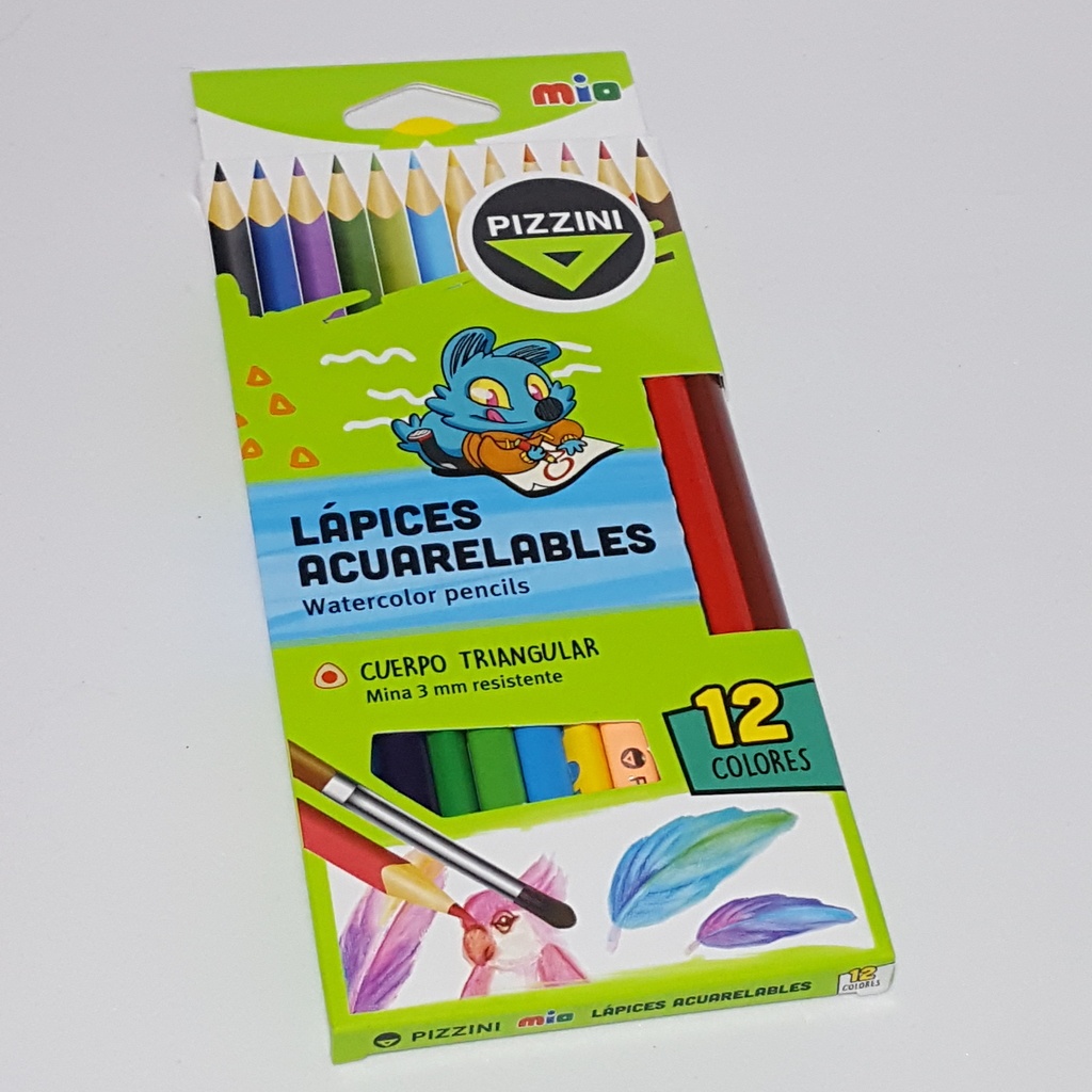 Lápices de colores acuarelables x 12u. – Copiscoop