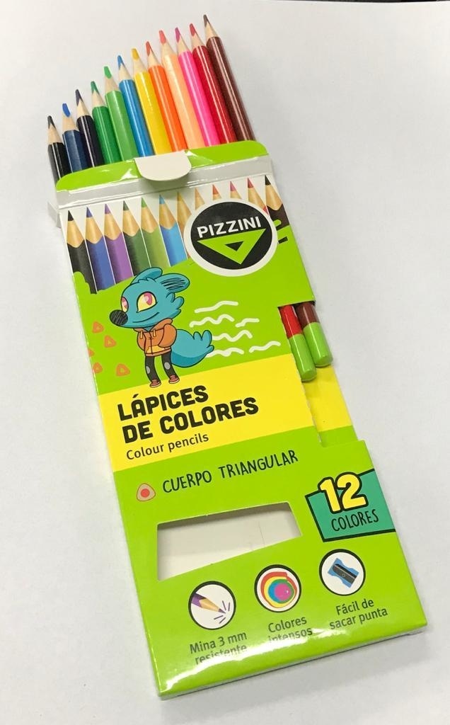 Lápices ACUARELABLES x12 Watercolor de Pizzini – Color Pastel Libreria