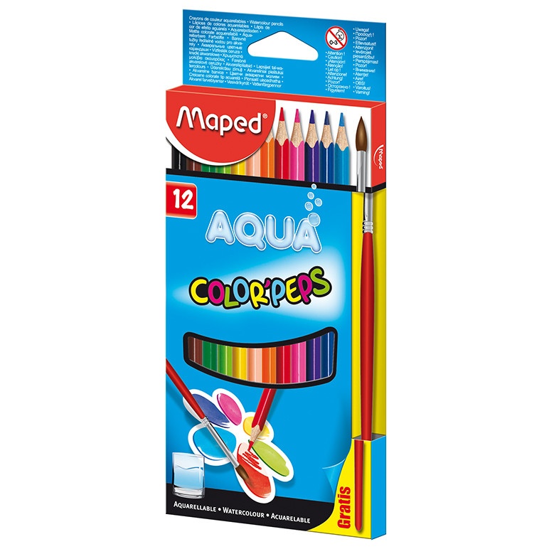 Lápices de colores acuarelables x 12u. – Copiscoop